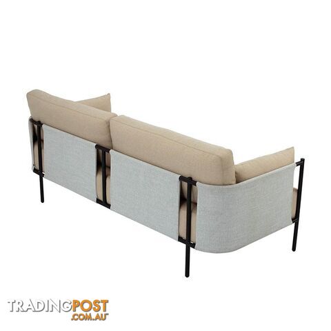 TREDIA 3 Seater Sofa - Tortilla/ White Grey Colour - 233124 - 9334719002613