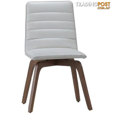 Volente Dining Chair - Walnut + Cream - DF-VOLENTE_DC - 9334719000251
