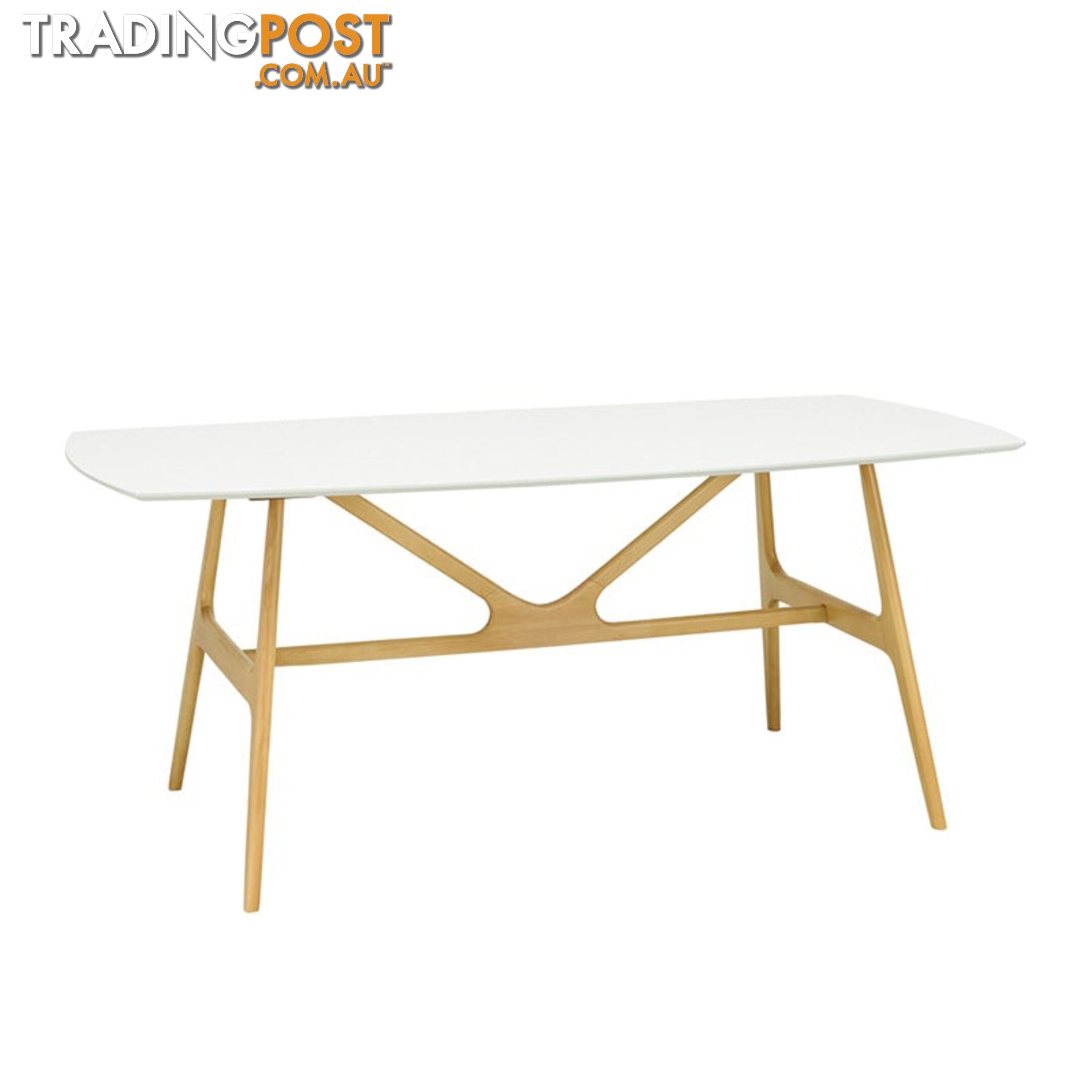 FILA Dining Table 1.8M - Natural & White - 1469089