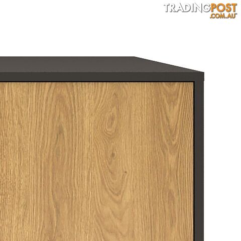 AMSTER Sideboard 160cm - Natural & Black - AS-AMSTERSB02 - 9334719010830