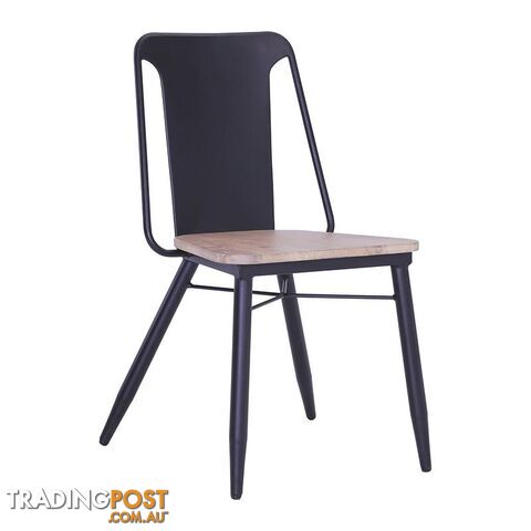BINDER Dining Chair Solid Wood - Taupe - 241121 - 9334719008288