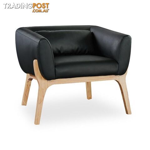 Osric Office Lounge Chair - Ash + Black - HL-MK2279P - 9334719002354