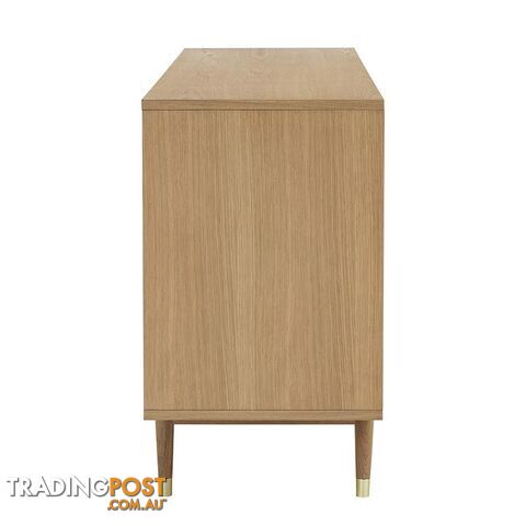 HOUSTON 200cm Sideboard - Natural & Grey - 346018 - 9334719004044