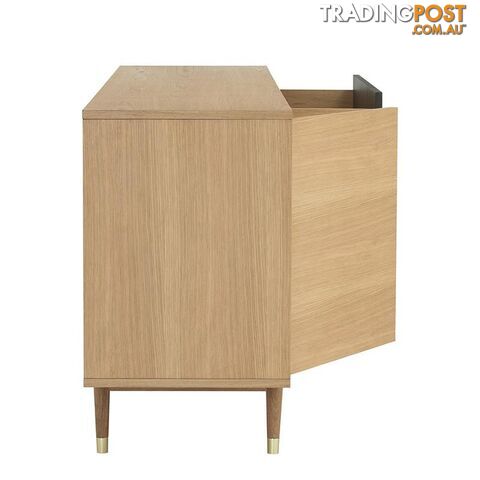 HOUSTON 200cm Sideboard - Natural & Grey - 346018 - 9334719004044