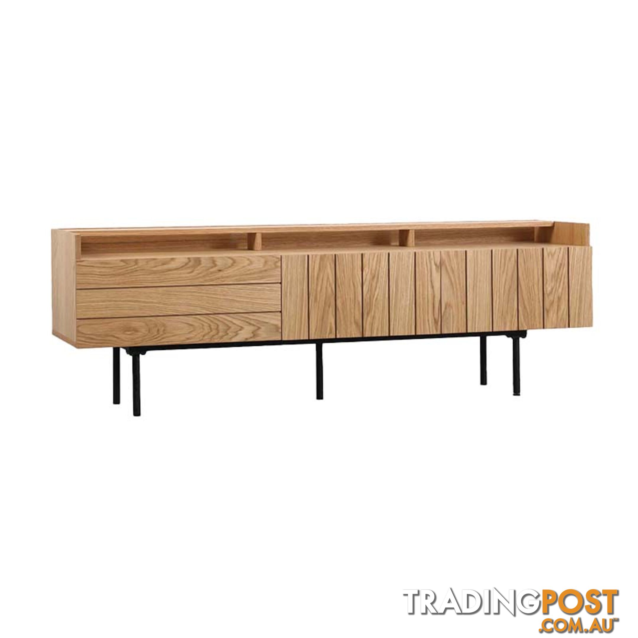 ZANE Entertainment TV Unit 160cm - Natural Oak - BB-TV1006 - 9334719012094