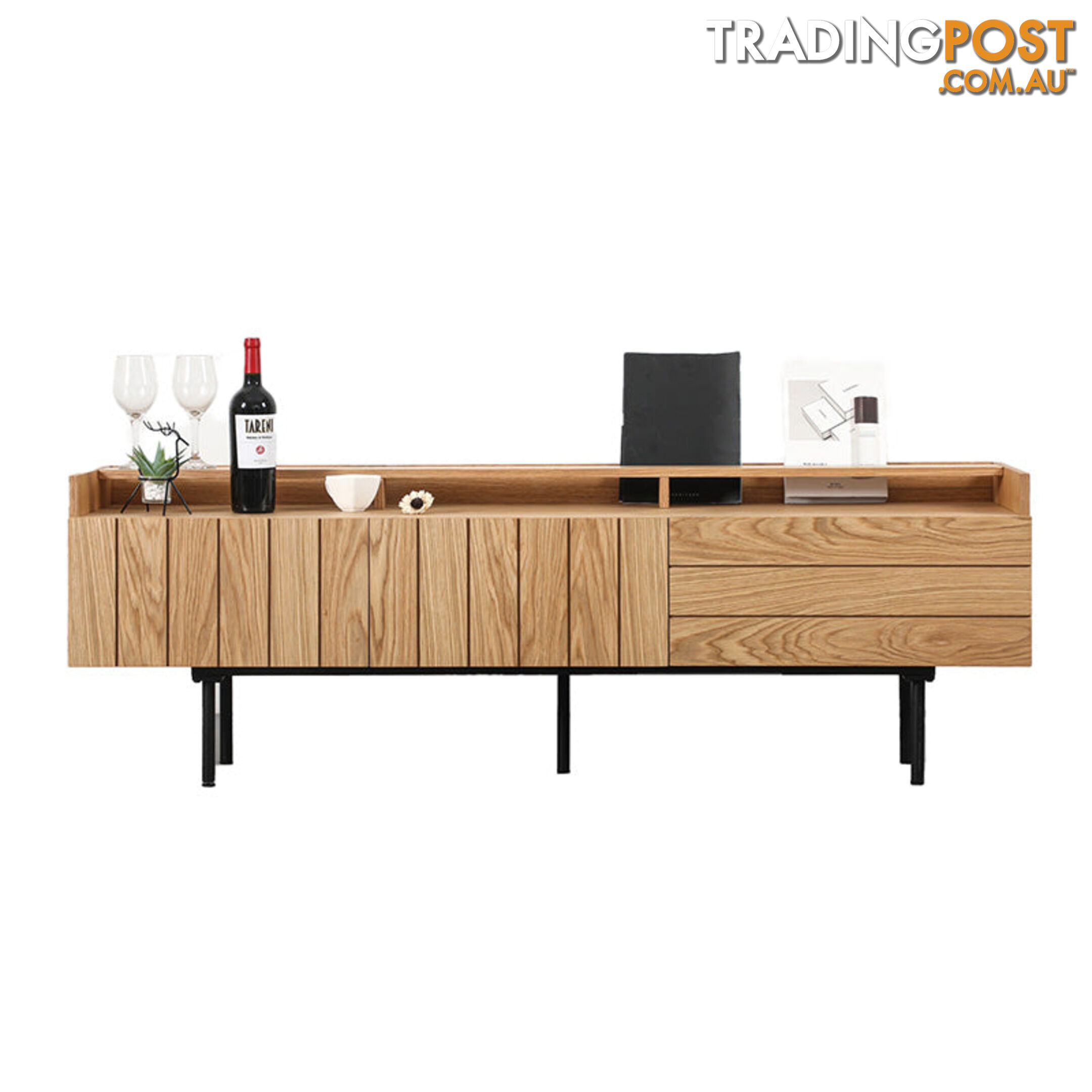 ZANE Entertainment TV Unit 160cm - Natural Oak - BB-TV1006 - 9334719012094