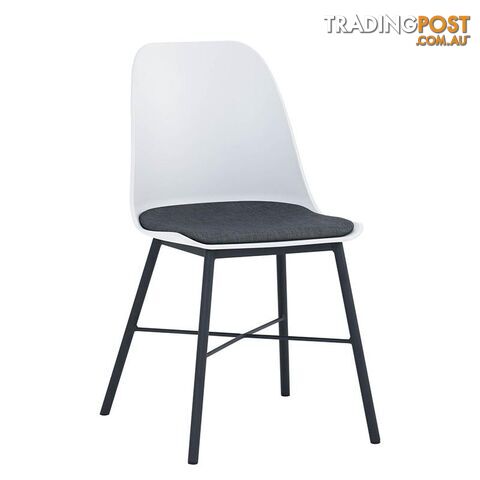 LAXMI Dining Chair - White & Black - 241187 - 9334719008448