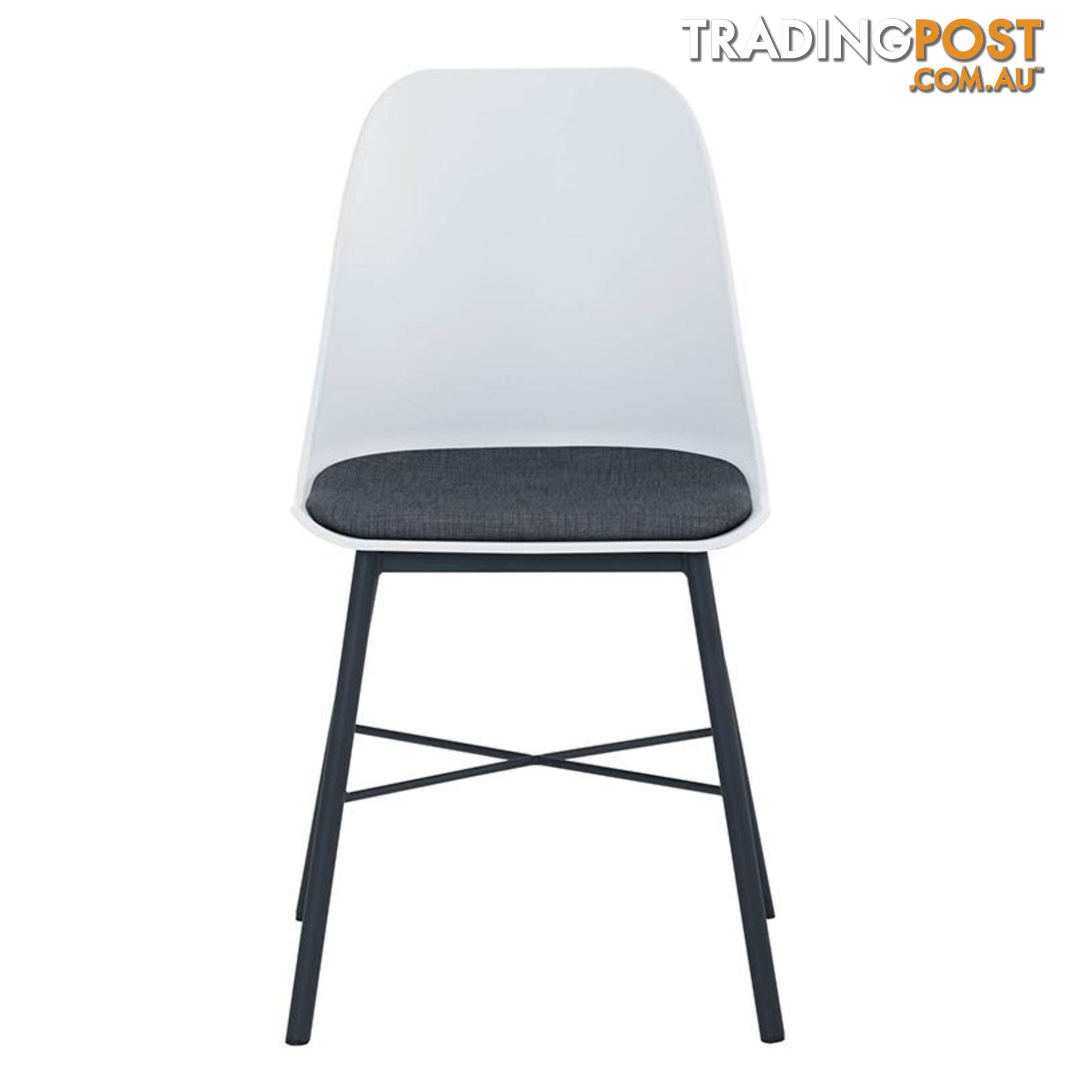 LAXMI Dining Chair - White & Black - 241187 - 9334719008448