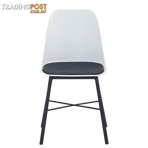 LAXMI Dining Chair - White & Black - 241187 - 9334719008448