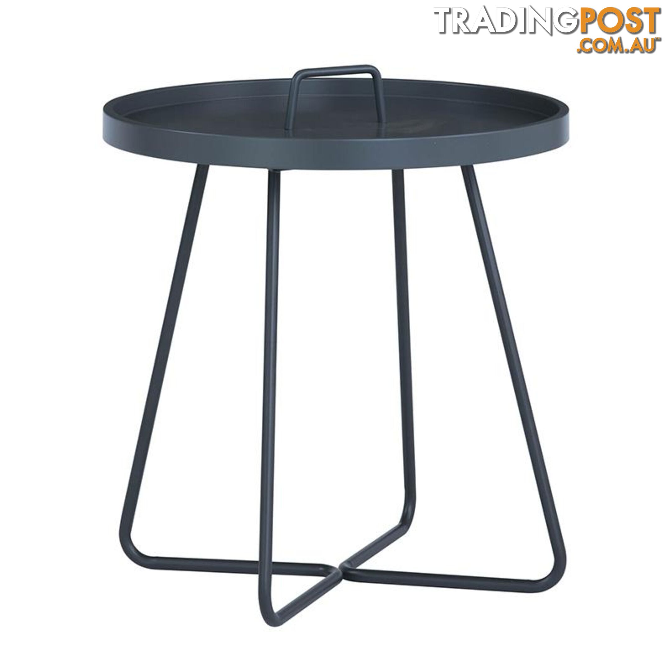 JAXI Round Coffee Table 40cm - Graphite Grey - 131044 - 9334719004860