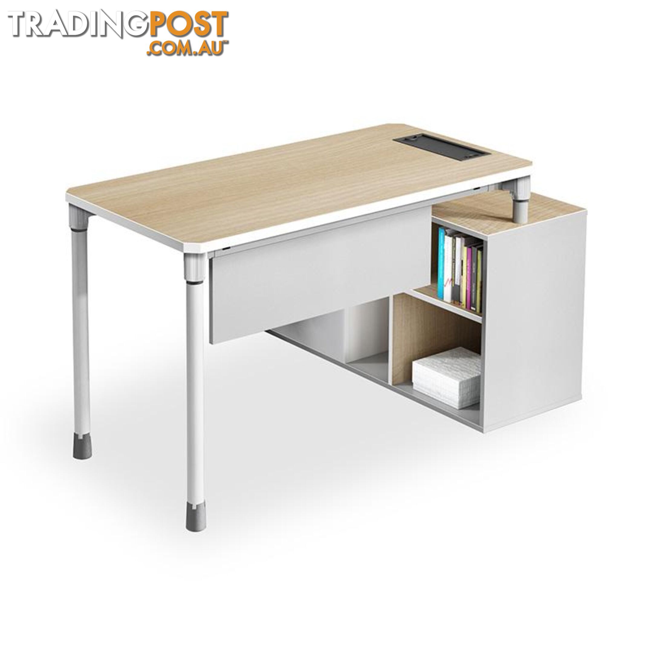 RAVEN SINGLE Workstation 160-180/100cm - Natural White - WF-SZW003 - 9334719010274