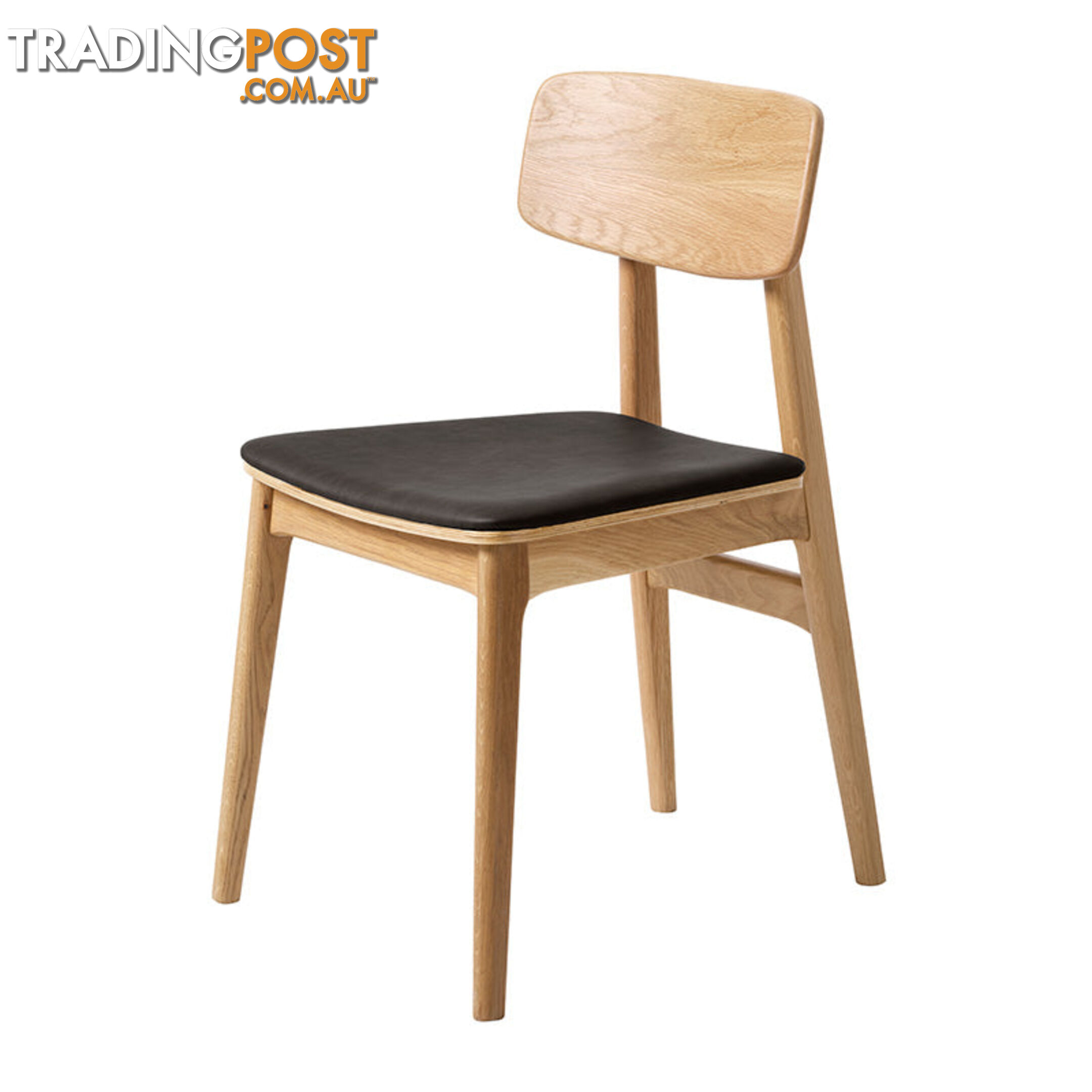 TACY Dining Chair - Natural & Black - 38440202 - 5704745091259