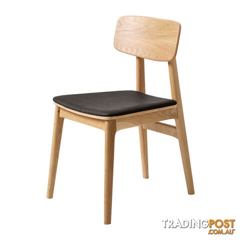 TACY Dining Chair - Natural & Black - 38440202 - 5704745091259