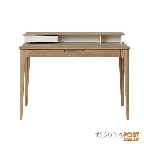 SIENNA Study Desk 120cm -  Natural & White - 36392231 - 5704745073552