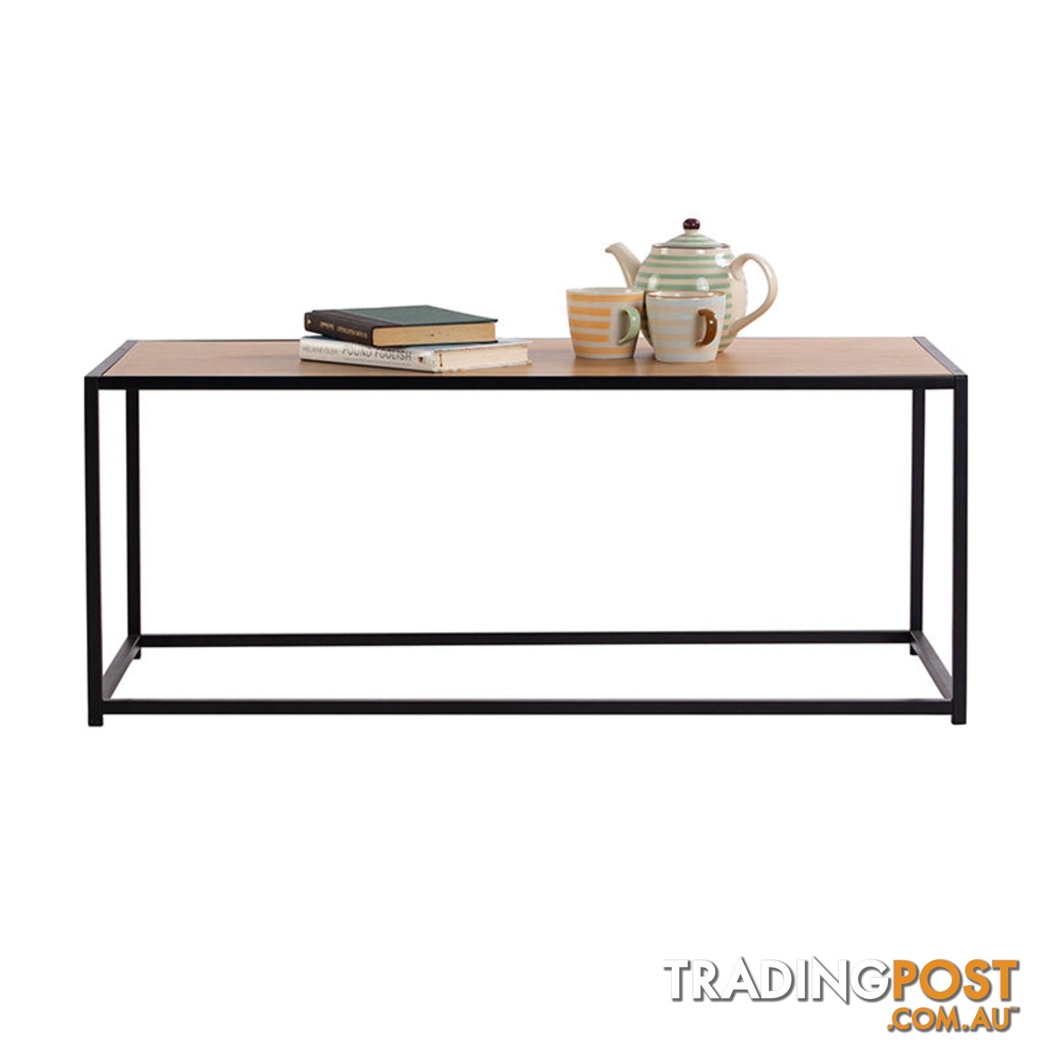 BRADFORD Coffee Table 100cm - Natural & Black - 133043 - 9334719000541