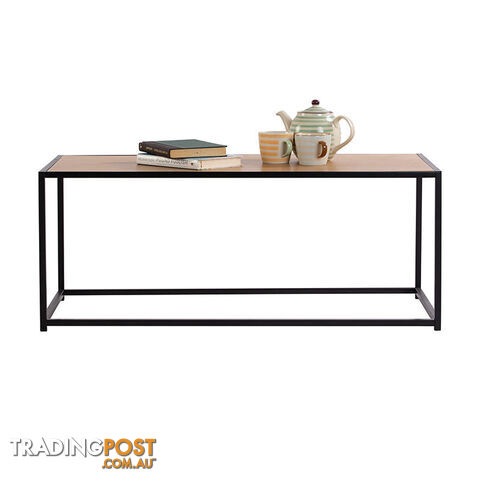 BRADFORD Coffee Table 100cm - Natural & Black - 133043 - 9334719000541