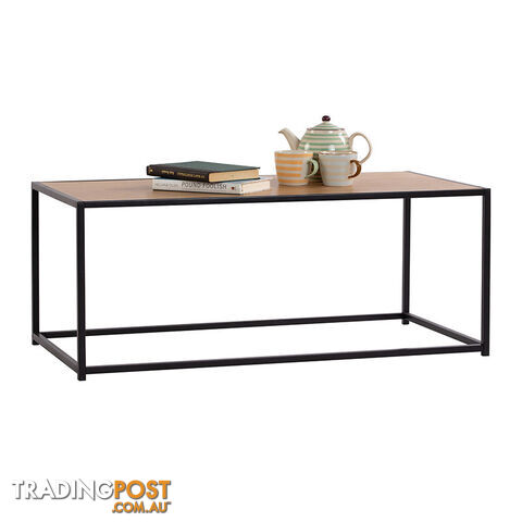 BRADFORD Coffee Table 100cm - Natural & Black - 133043 - 9334719000541