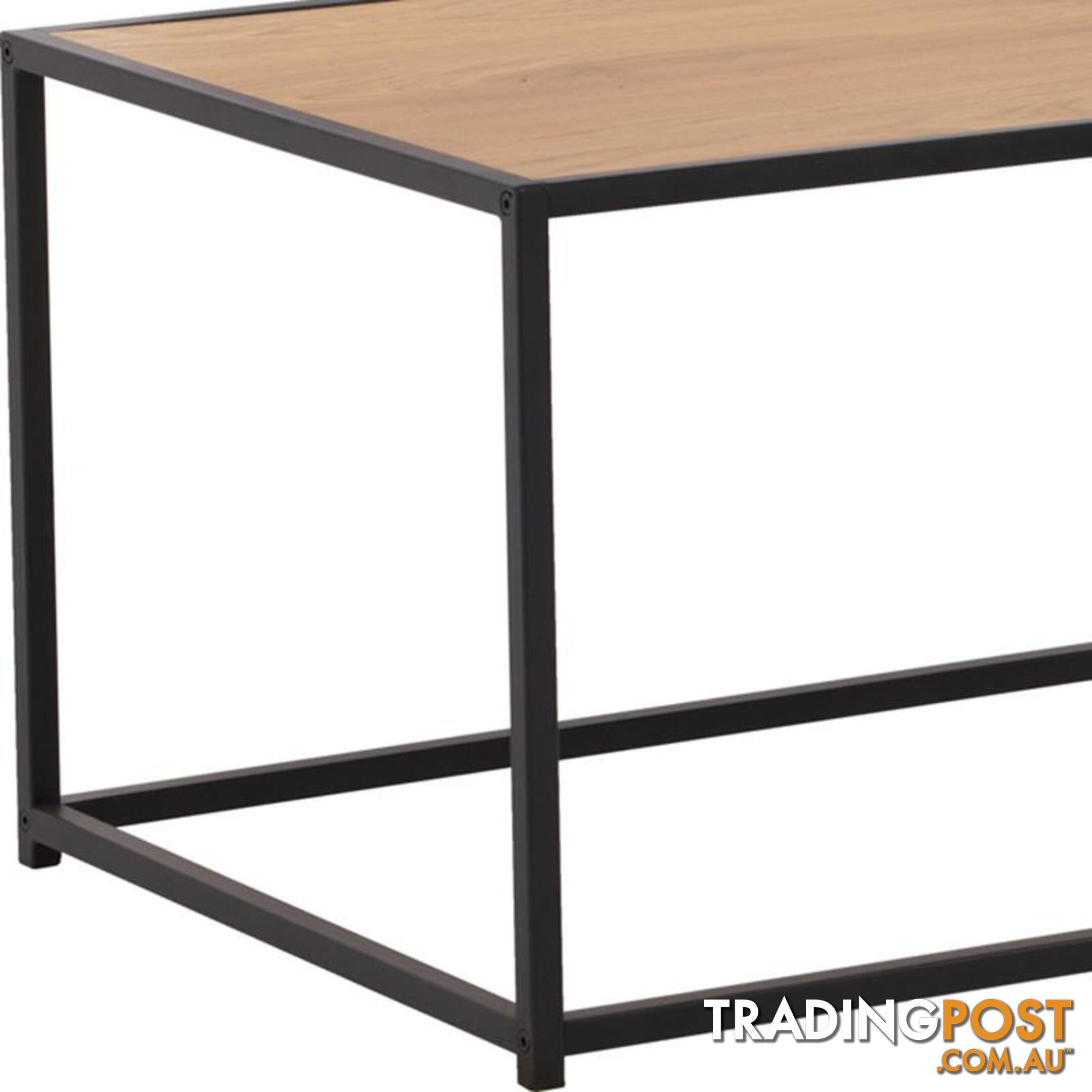 BRADFORD Coffee Table 100cm - Natural & Black - 133043 - 9334719000541