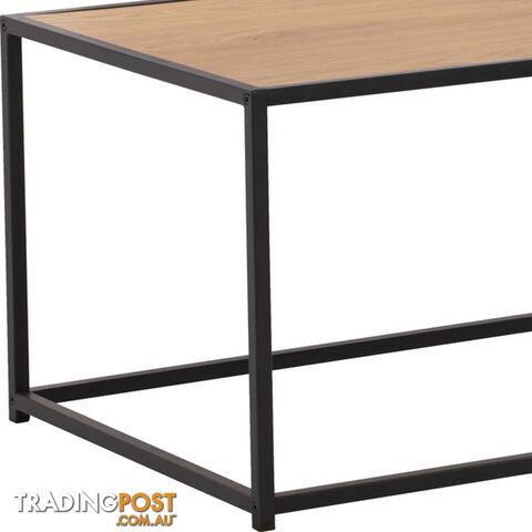 BRADFORD Coffee Table 100cm - Natural & Black - 133043 - 9334719000541