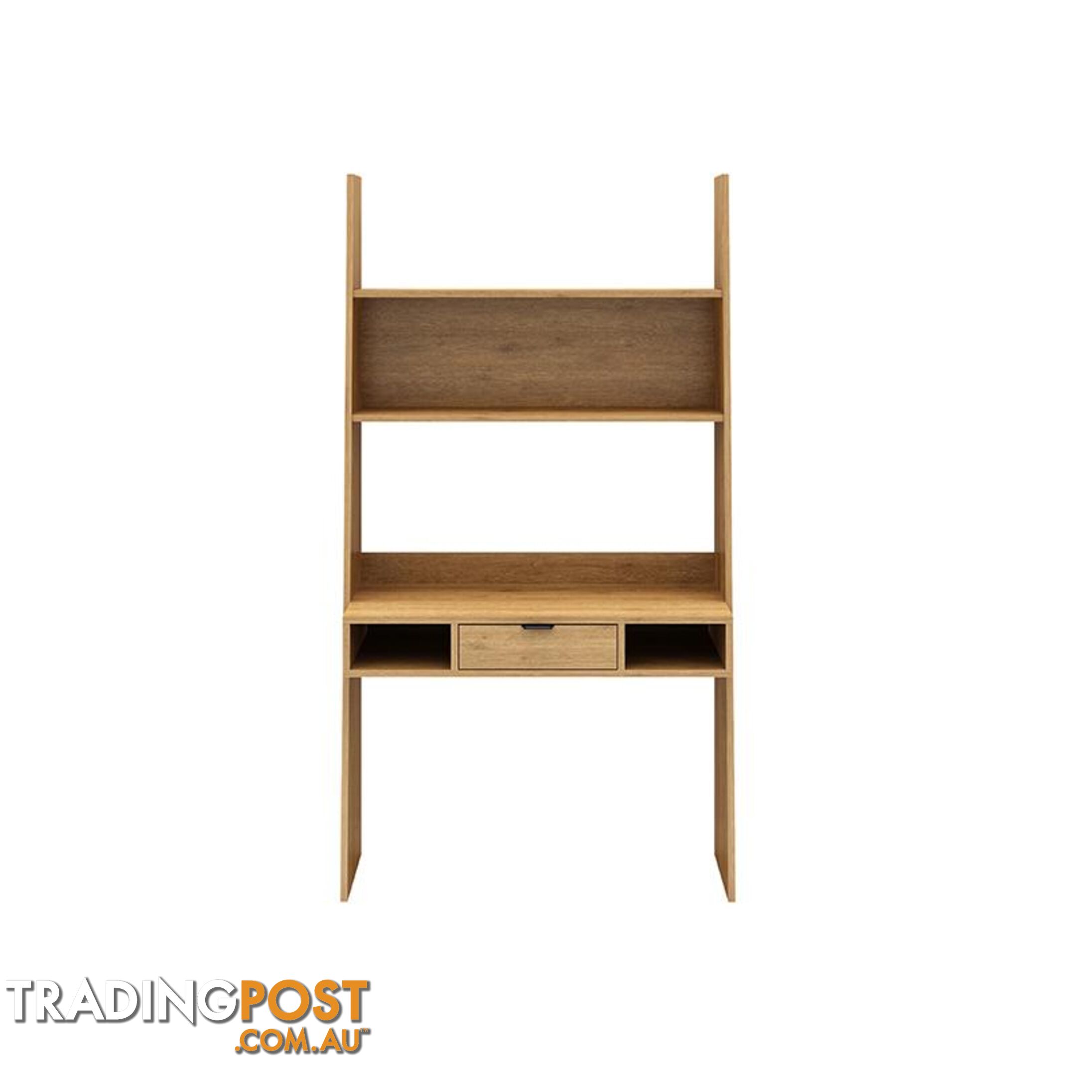 BERLAI Study Desk Bookshelf Unit 100cm - Natural - AS-BER101D - 9334719010861