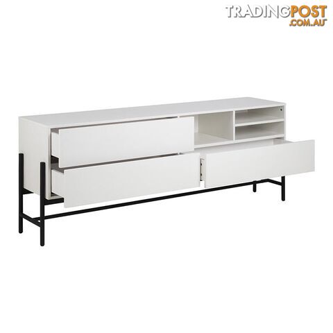 MOGEN Sideboard 185cm - White & Black - AC-H000018851 - 5713941044075