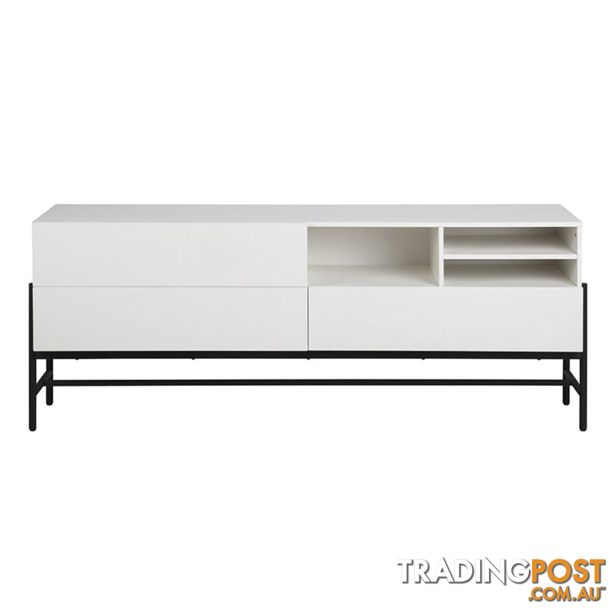 MOGEN Sideboard 185cm - White & Black - AC-H000018851 - 5713941044075