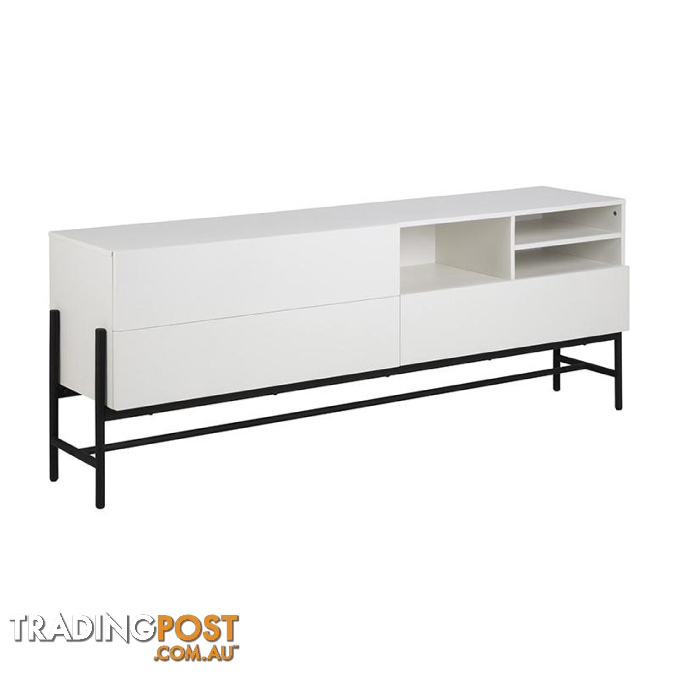 MOGEN Sideboard 185cm - White & Black - AC-H000018851 - 5713941044075