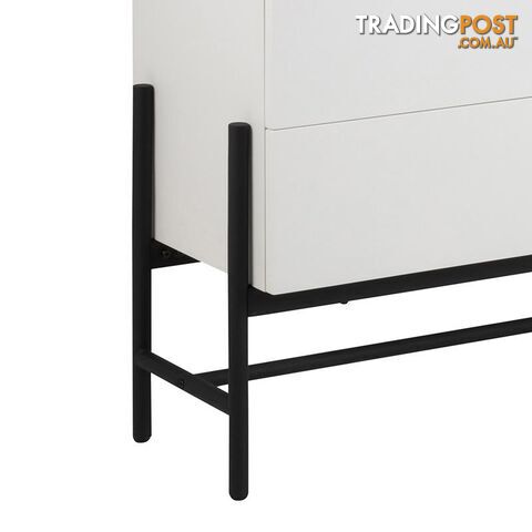 MOGEN Sideboard 185cm - White & Black - AC-H000018851 - 5713941044075