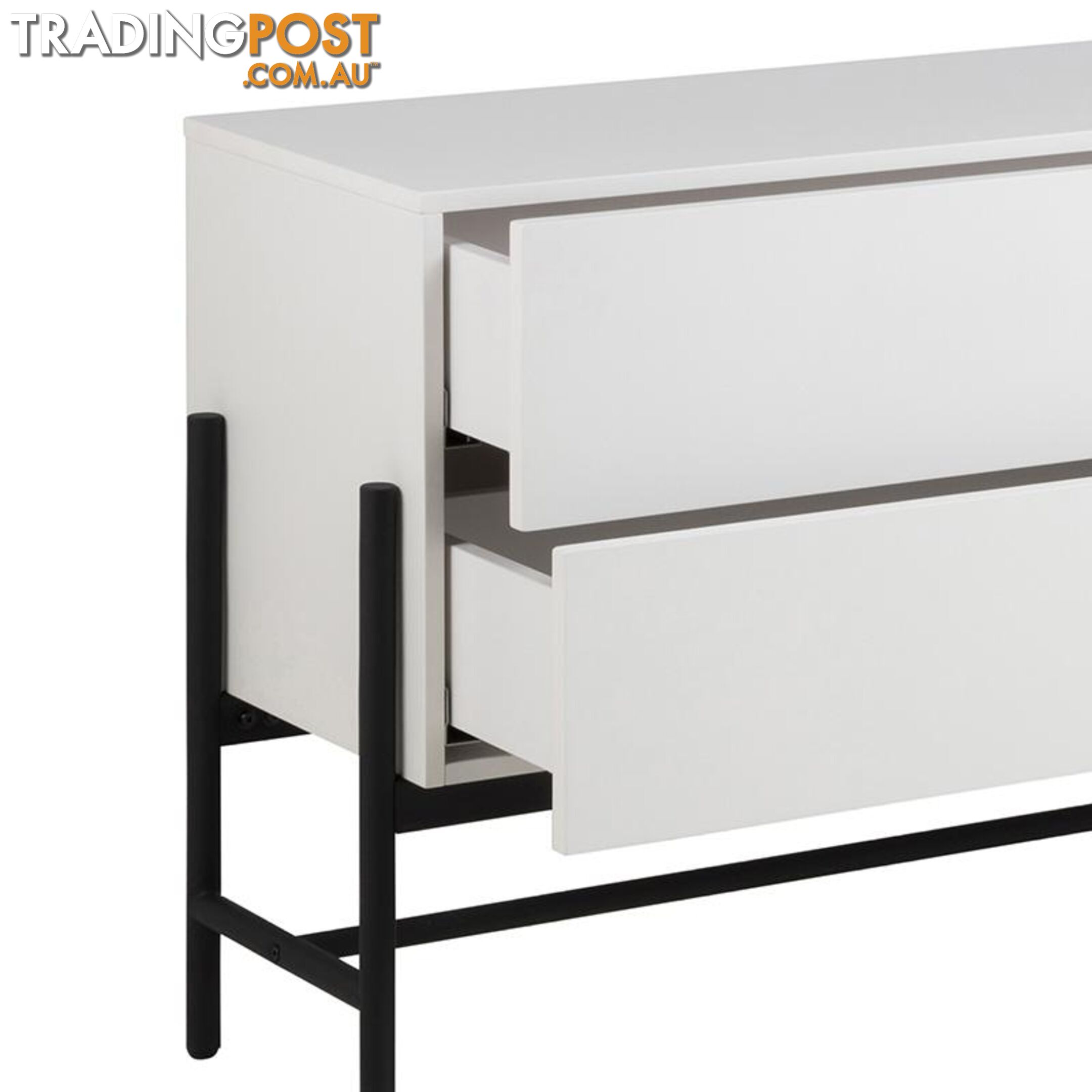 MOGEN Sideboard 185cm - White & Black - AC-H000018851 - 5713941044075