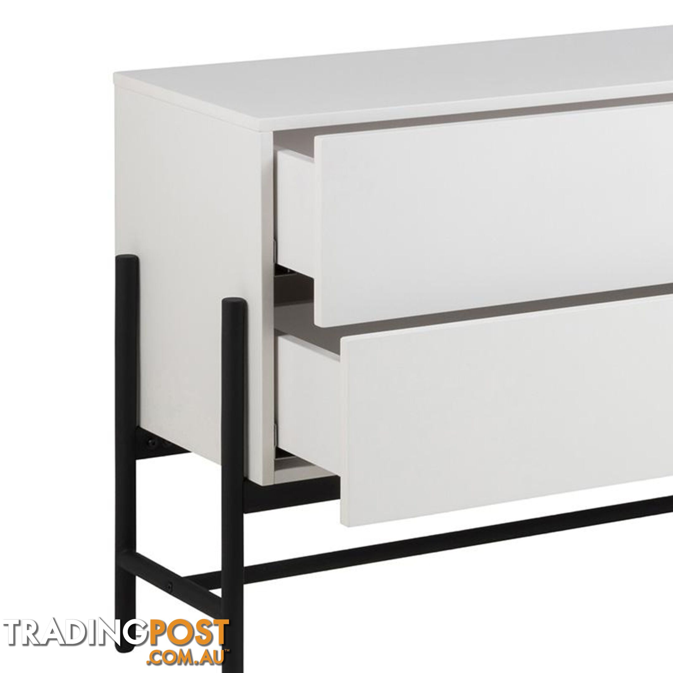 MOGEN Sideboard 185cm - White & Black - AC-H000018851 - 5713941044075