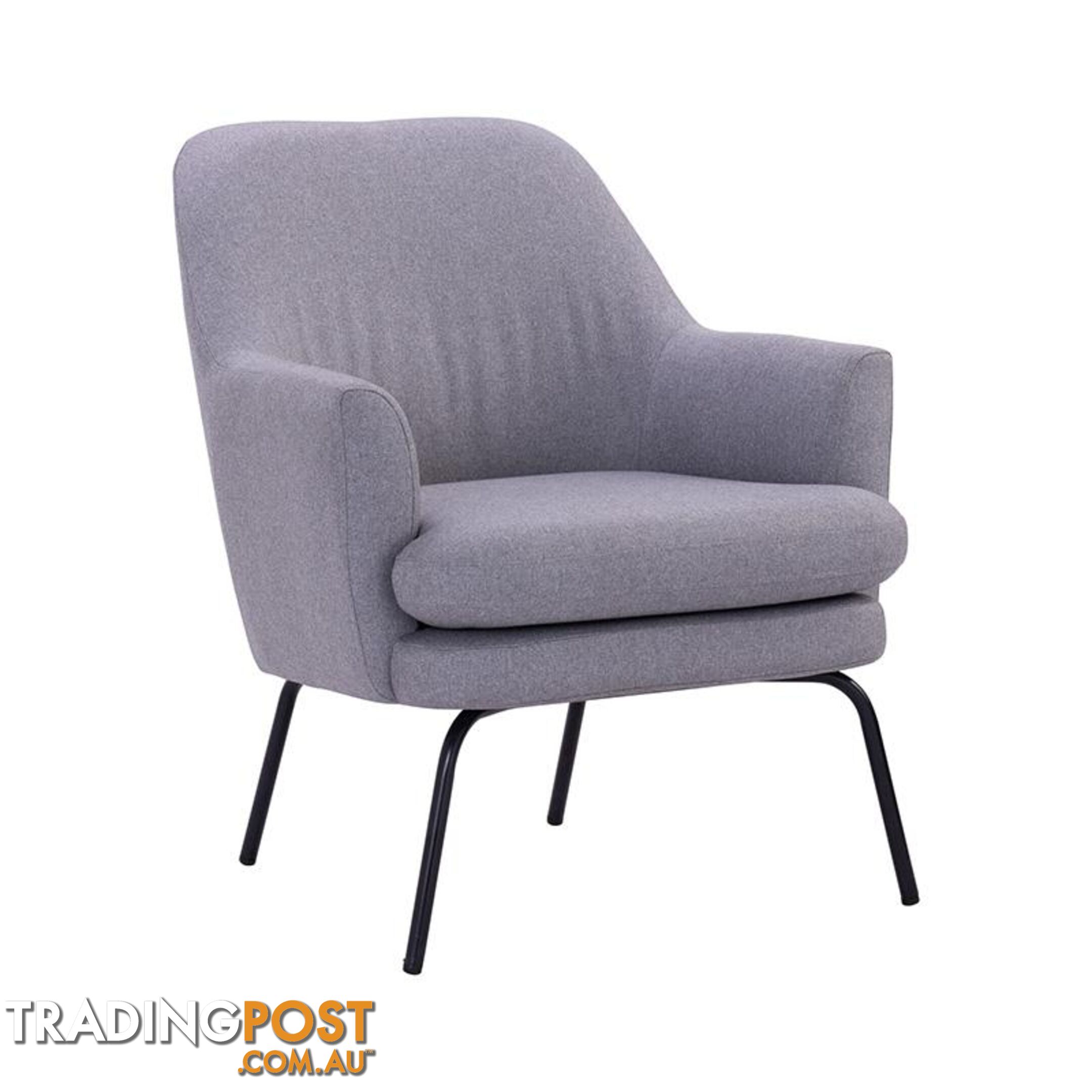 LUCIAN Lounge Chair - Pewter Grey - 231193 - 9334719000770