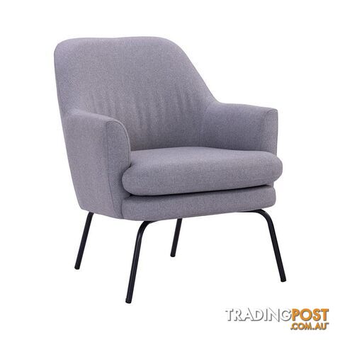 LUCIAN Lounge Chair - Pewter Grey - 231193 - 9334719000770