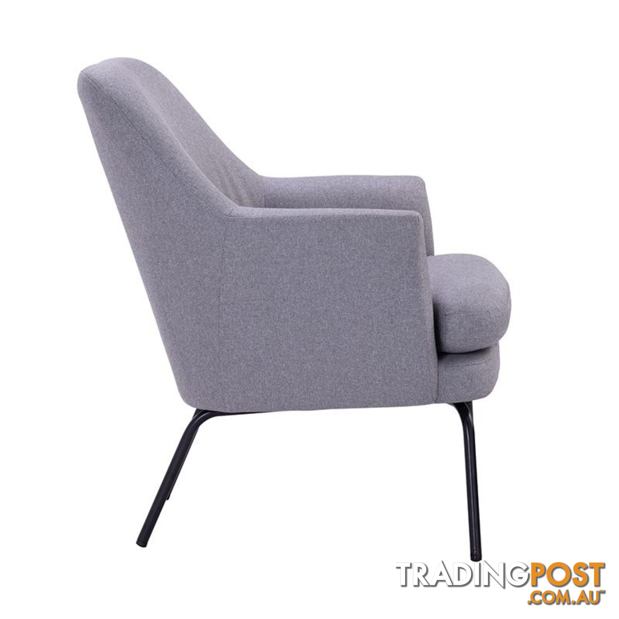 LUCIAN Lounge Chair - Pewter Grey - 231193 - 9334719000770