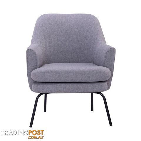 LUCIAN Lounge Chair - Pewter Grey - 231193 - 9334719000770