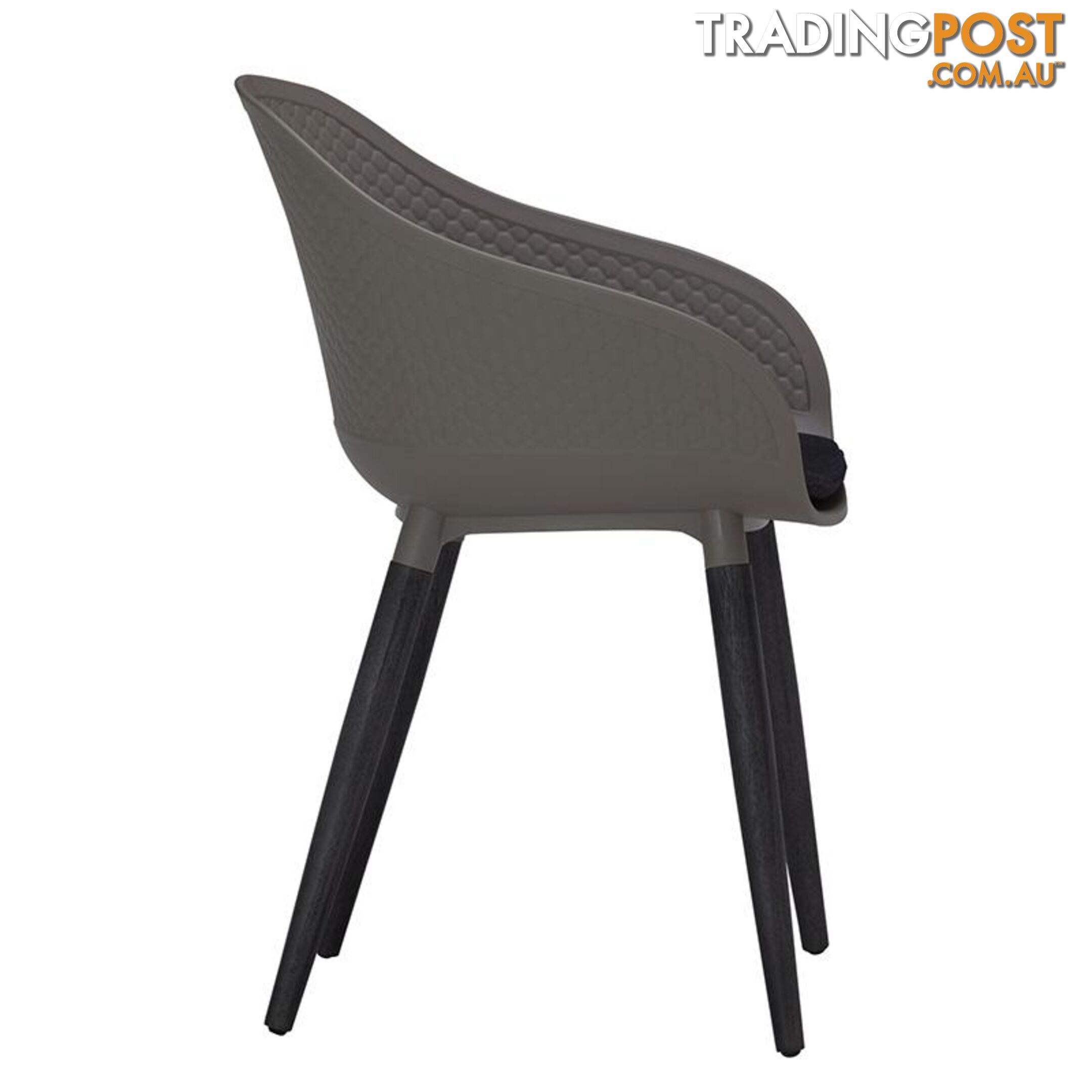 UNITY Arm Chair - Taupe & Black - 241255 - 9334719009711