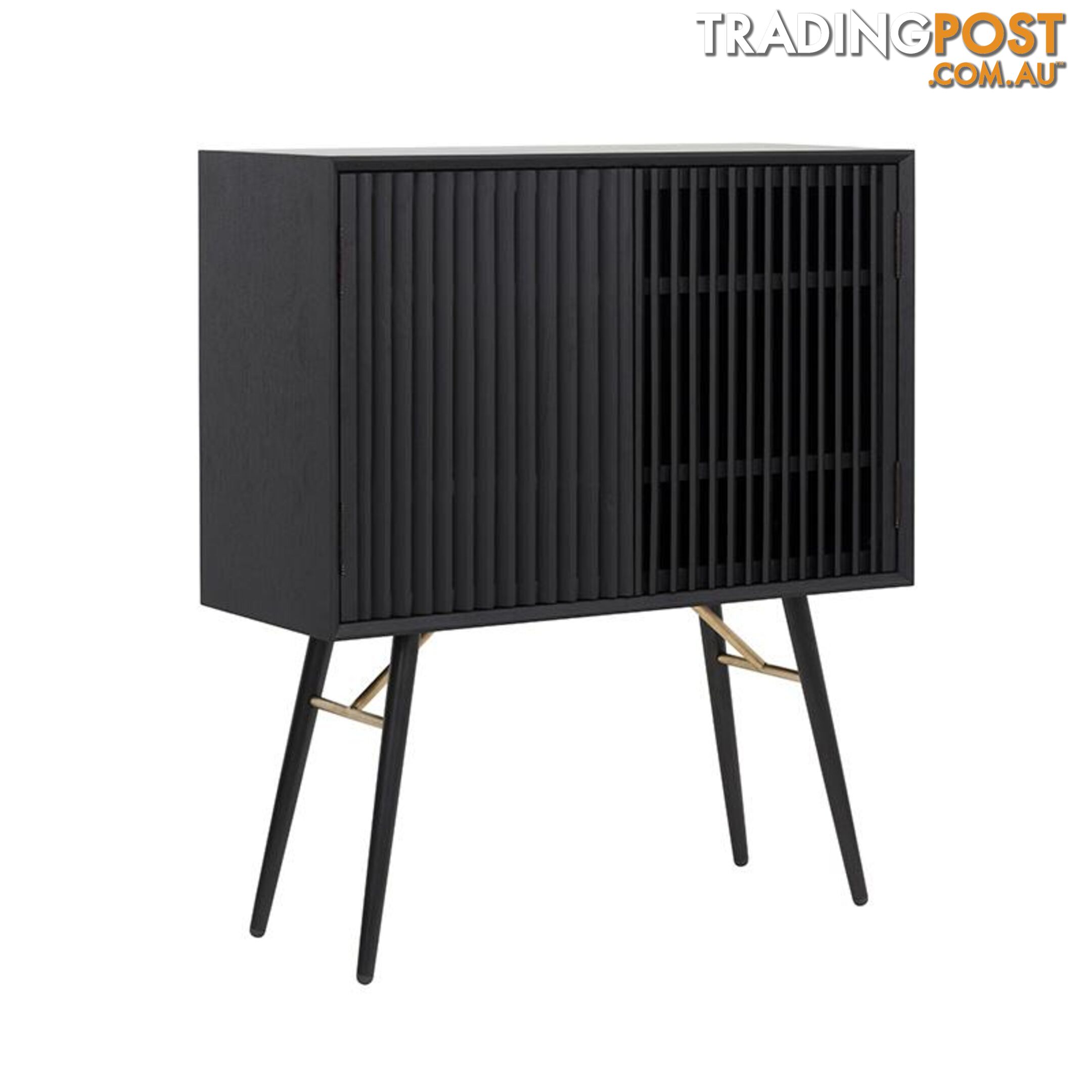 ASLOG Tall Sideboard 90cm - Black - DI-J9660 - 9334719001968