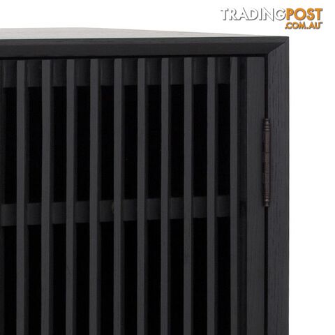 ASLOG Tall Sideboard 90cm - Black - DI-J9660 - 9334719001968