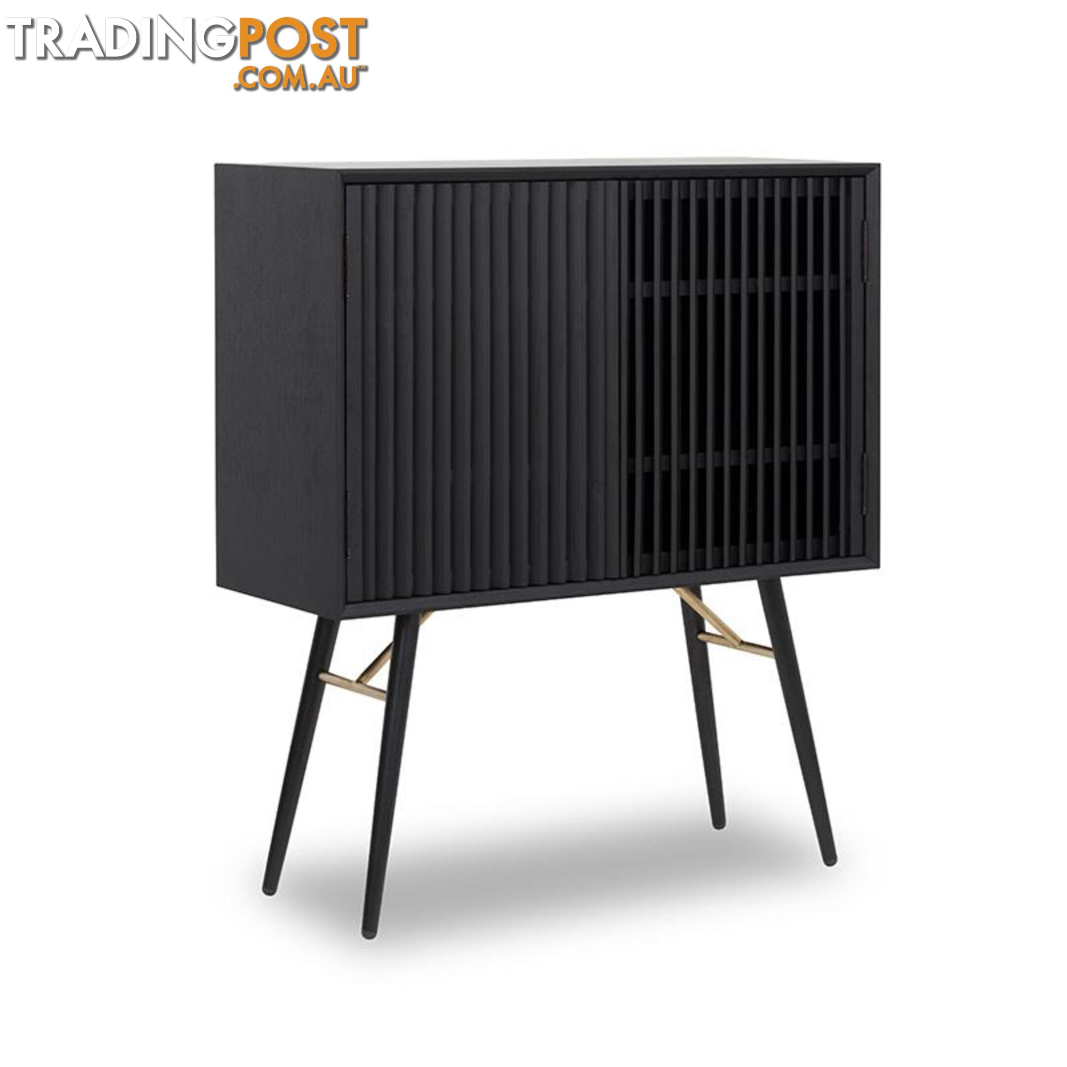 ASLOG Tall Sideboard 90cm - Black - DI-J9660 - 9334719001968