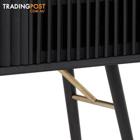 ASLOG Tall Sideboard 90cm - Black - DI-J9660 - 9334719001968