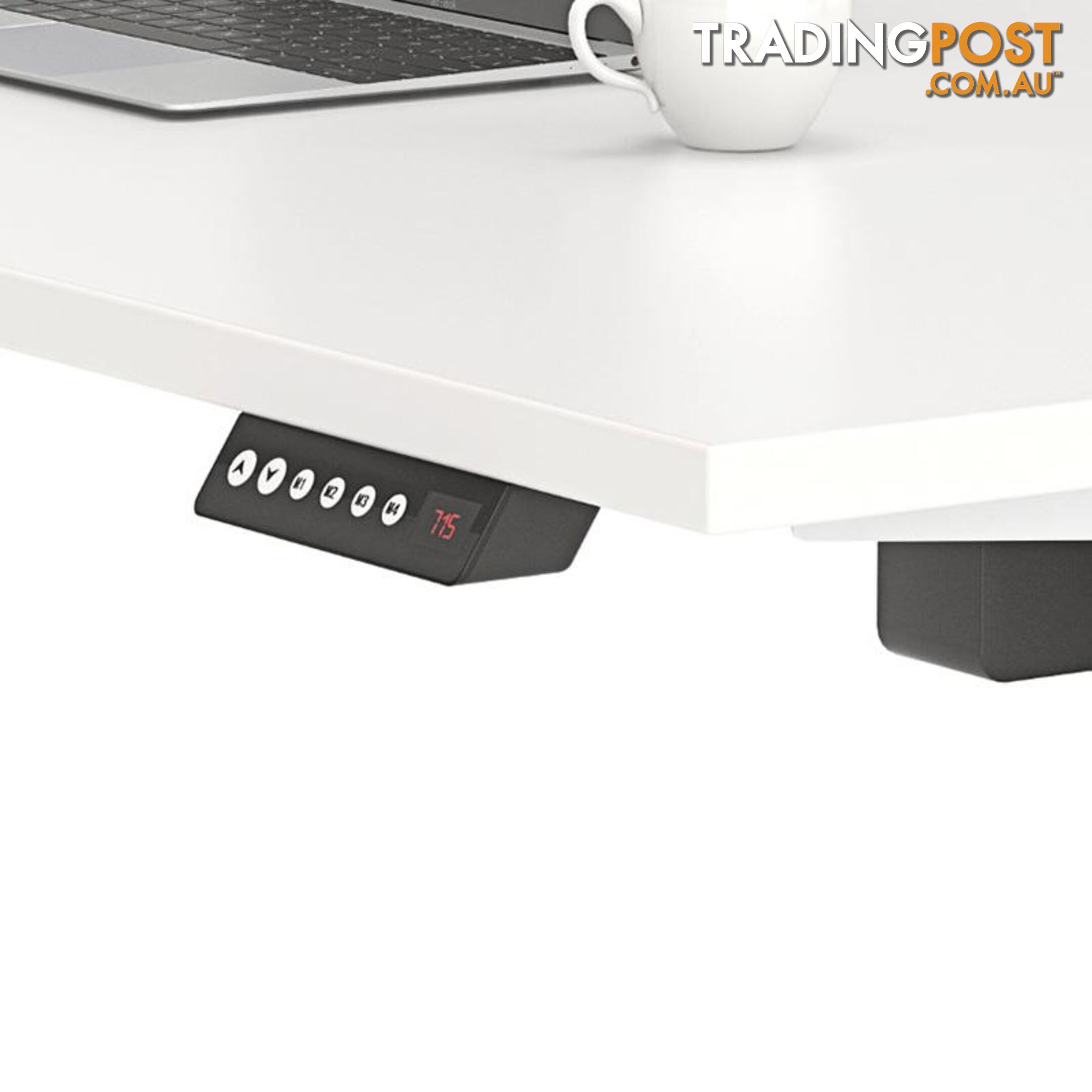 AGILE PRO Electric 2 Column Sit Standing Desk - 1200mm to 1800mm - Oak & Black - OG_AGE2SSD169