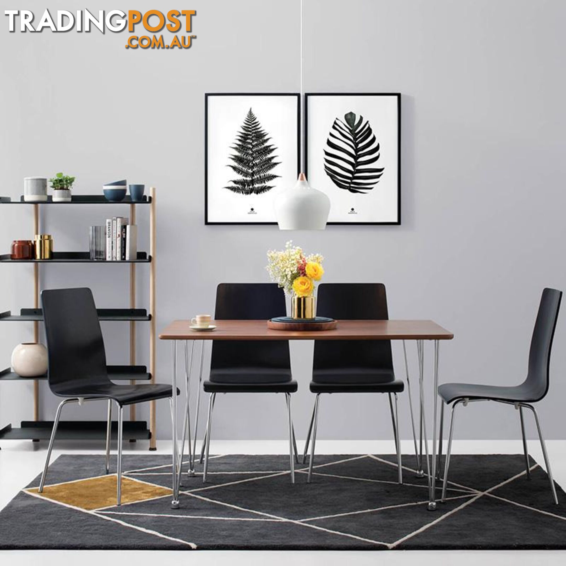 Large Fern Print in Black Frame - A202055 - 9334719009636