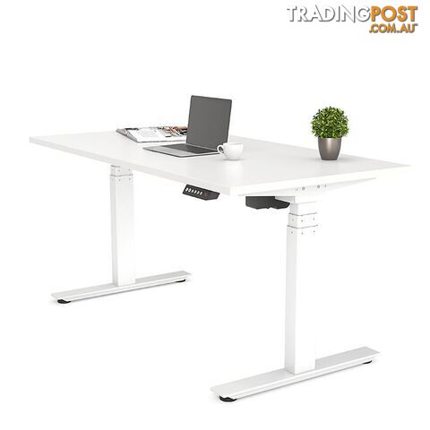 AGILE PRO Electric 2 Column Sit Standing Desk - 1200mm to 1800mm - Oak & Black - OG_AGE2SSD141