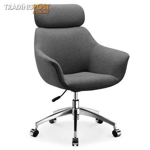 Sable Office Chair with Adjustable Headrest - Grey - HL-MK2312 - 9334719002415