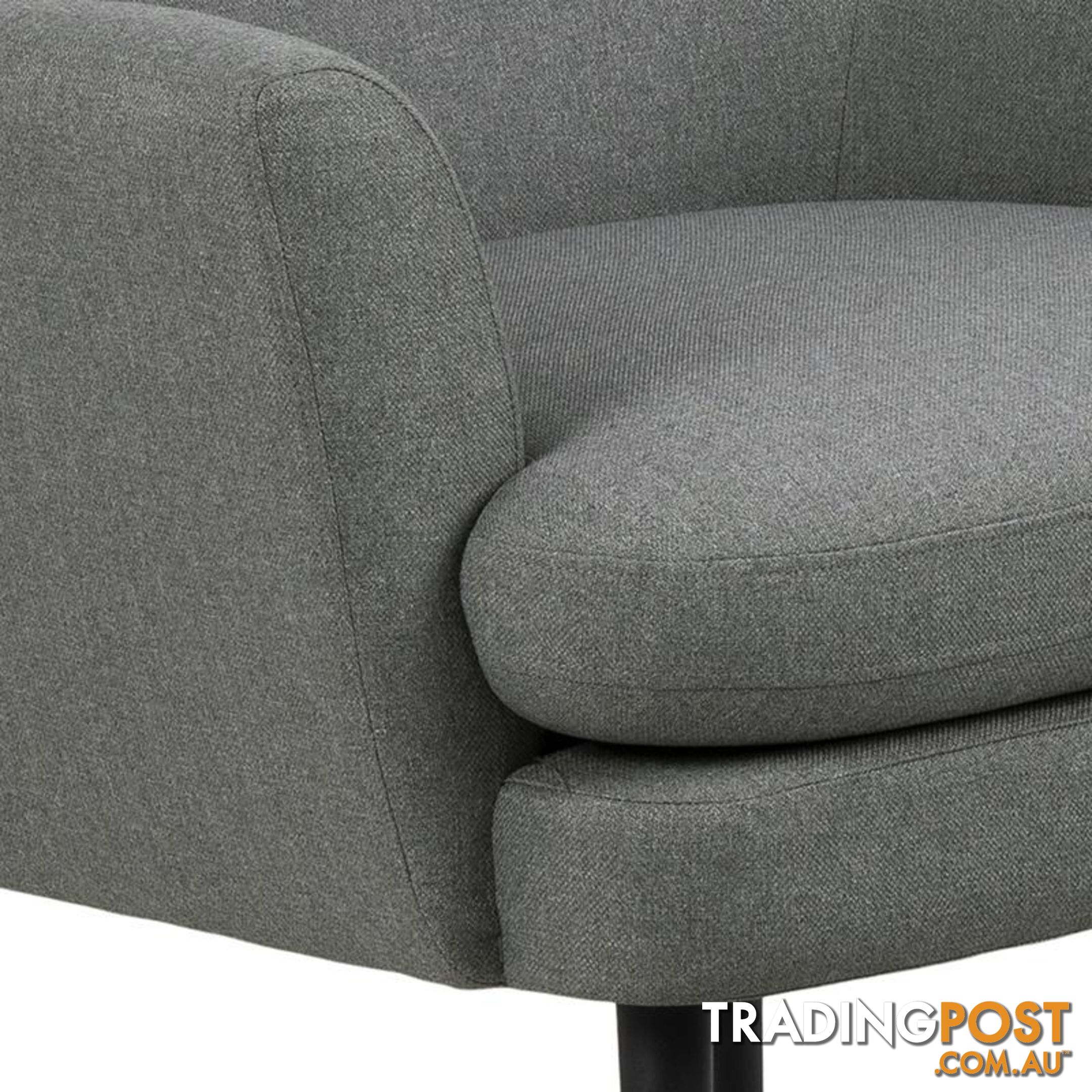 KENDRA Lounge Chair with Footstool - Grey - AC-0000088240 - 5713941137616