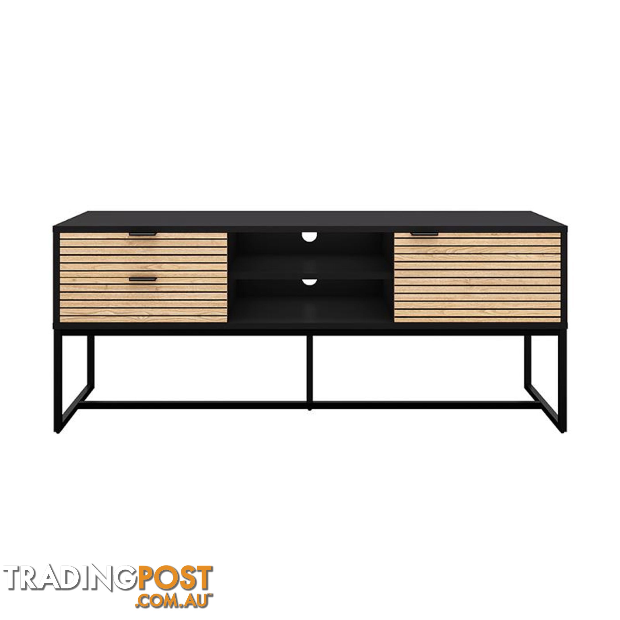ODENCE Entertainment TV Unit - 150cm - Natural & Black - AS-ODENCETU01 - 9334719010960