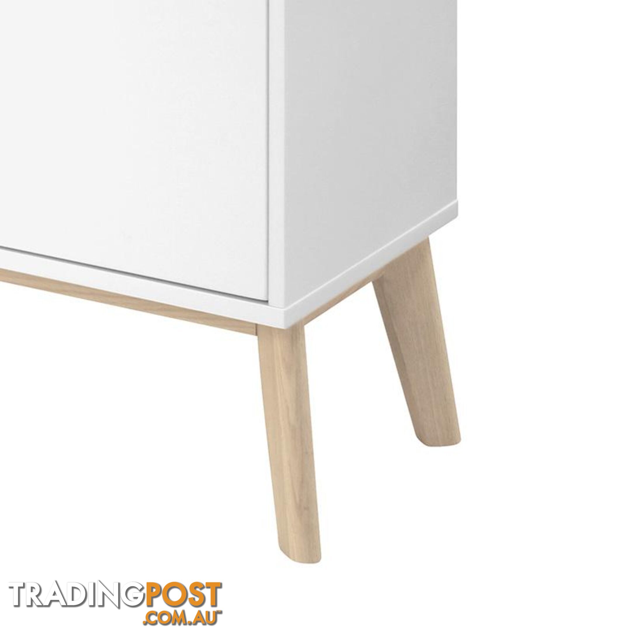 SABINE Sideboard 180cm - White/Natural - AC-91721-1 - 5705994999631