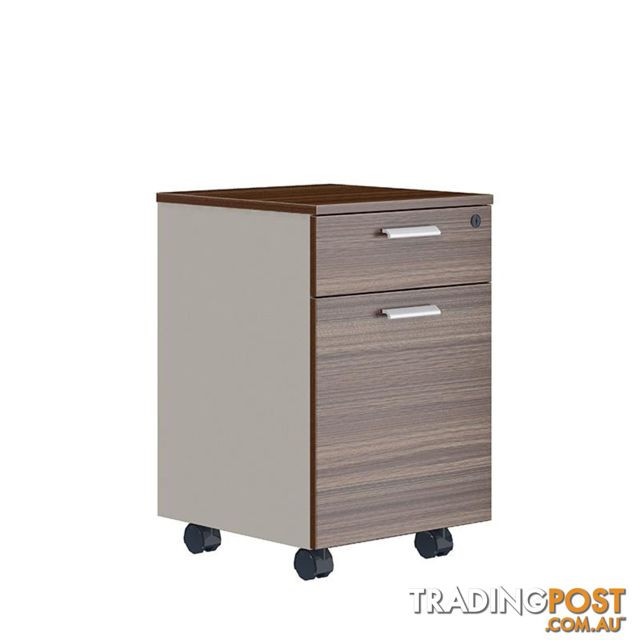 ANDERS Mobile Drawer Cabinet 40cm - Australian Gold Oak & Beige - DF-TIAN-H0101 - 9334719011202