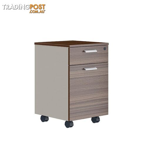 ANDERS Mobile Drawer Cabinet 40cm - Australian Gold Oak & Beige - DF-TIAN-H0101 - 9334719011202