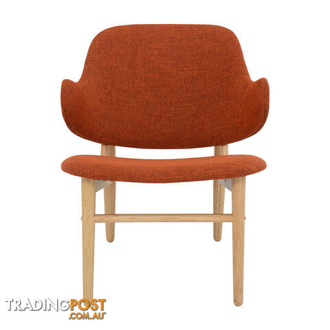 VERONIC Lounge Chair in Russet Fabric - 231286 - 9334719003634