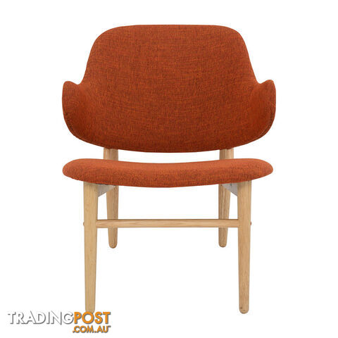 VERONIC Lounge Chair in Russet Fabric - 231286 - 9334719003634